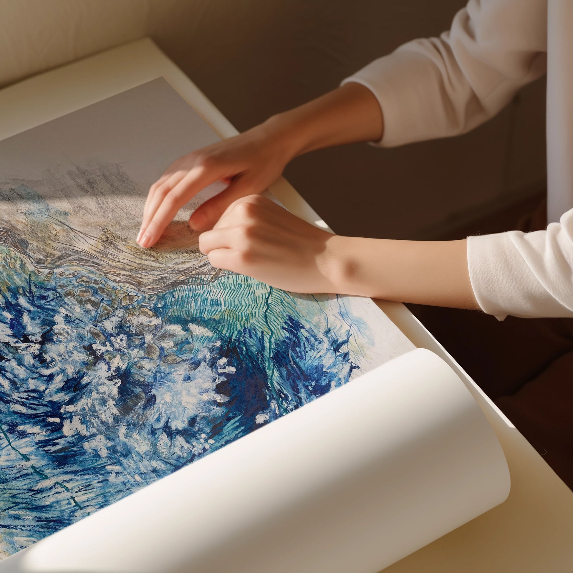 Cabo da Roca Original artwork being carefully packed