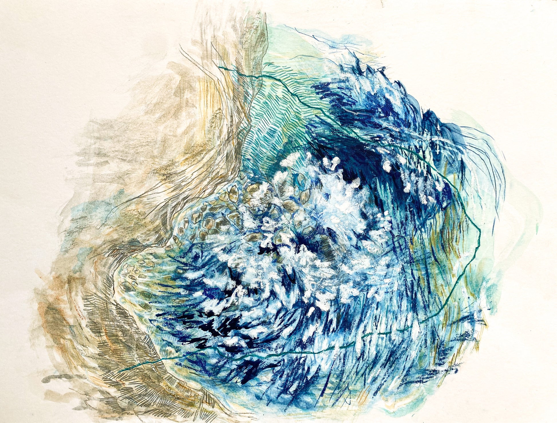 Cabo da Roca Original acrylic on paper