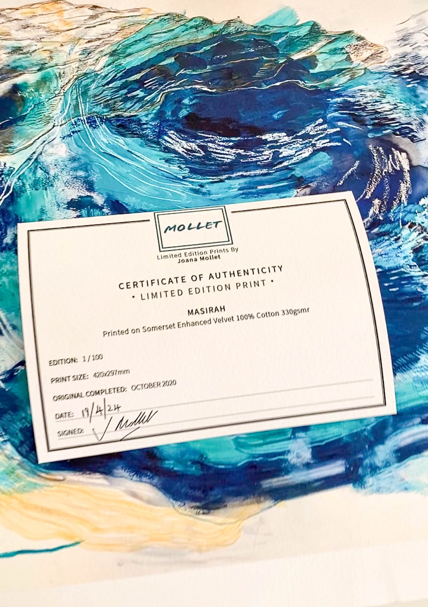 Certificate of Authenticity 