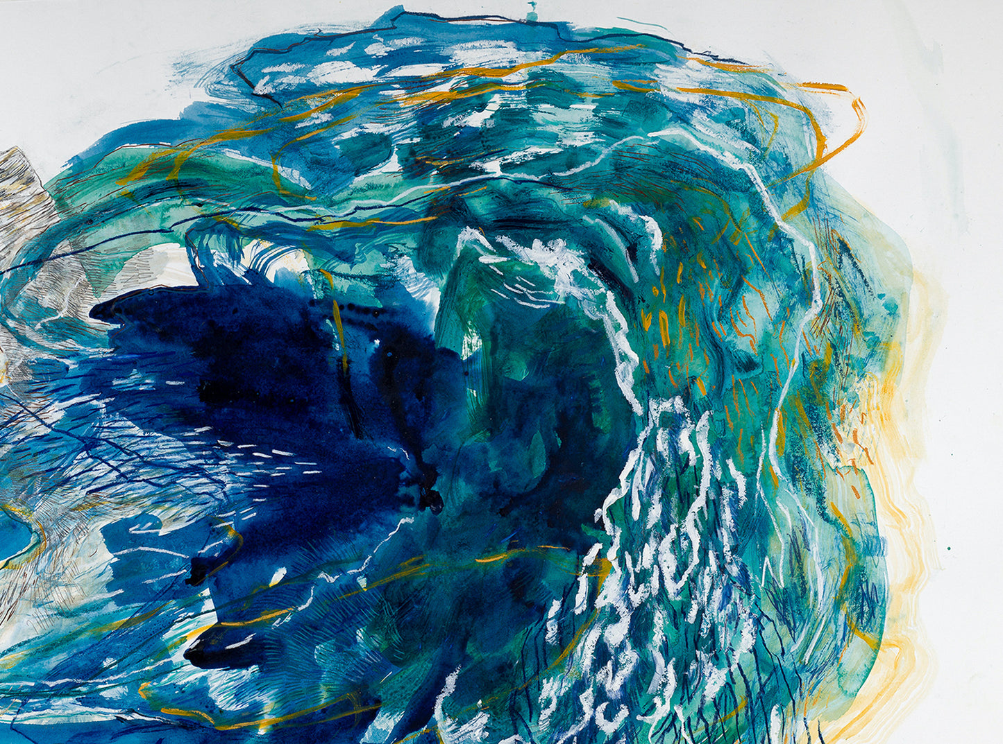 Detail of Ways Down original art
