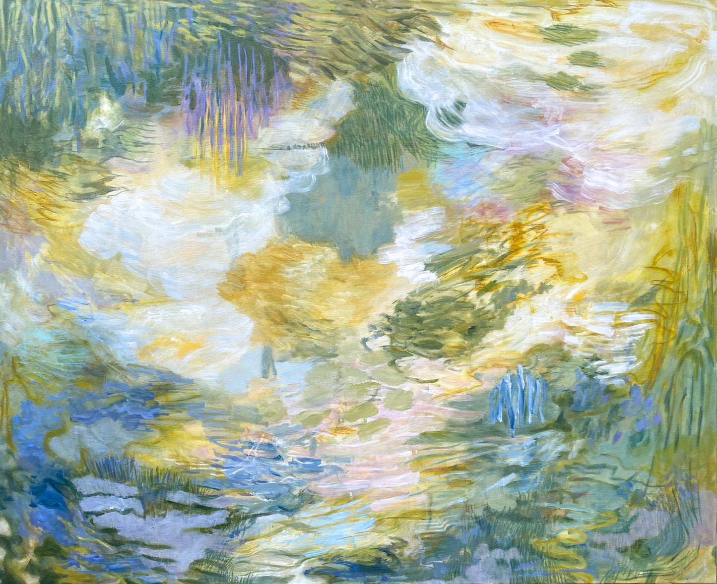 Peter's Garden original artwork on canvas