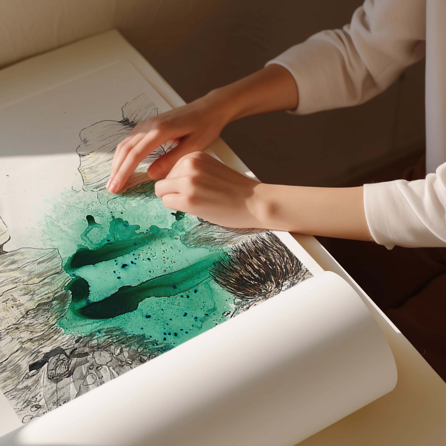 Walking in Shab carefully packed for transport