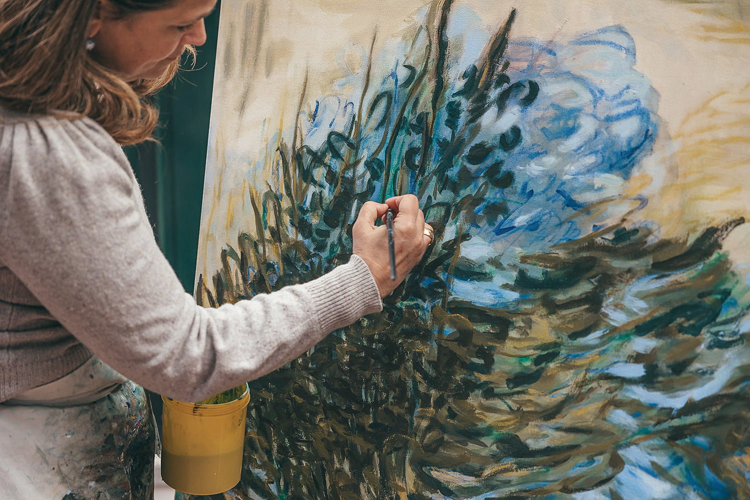 Joana Mollet Artist at work 