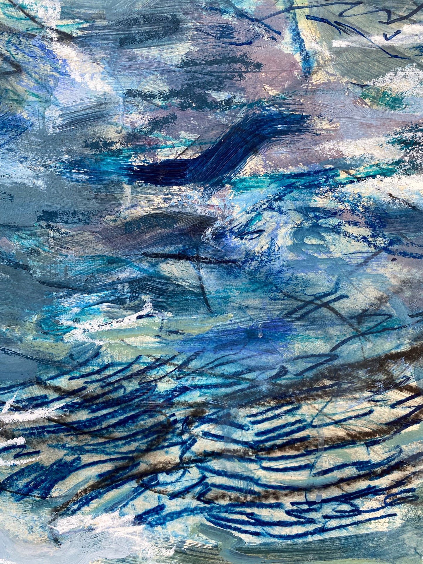 Wild Atlantic coast Artwork detail